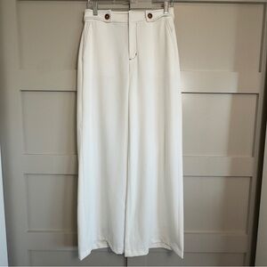 Gibson Latimer Palazzo Wide Leg Pant Off White Women’s Size 4 Lightweight